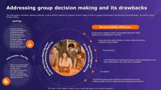 Organizational Behavior Theory Addressing Group Decision Making And Its Drawbacks