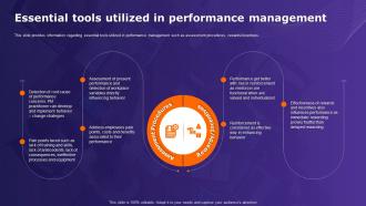 Organizational Behavior Theory Essential Tools Utilized In Performance Management