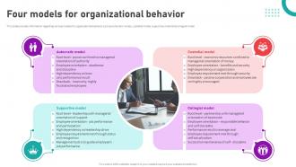 Organizational Behavior Theory For High Four Models For Organizational Behavior