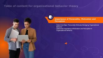 Organizational Behavior Theory Powerpoint Presentation Slides Analytical Appealing