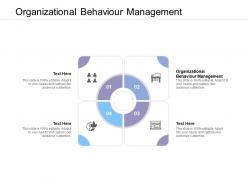 Organizational behaviour management ppt powerpoint presentation pictures slides cpb