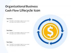 Organizational business cash flow lifecycle icon