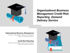Organizational business management credit risk reporting demand delivery service cpb