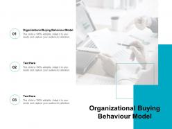 Organizational buying behaviour model ppt powerpoint presentation deck cpb