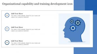 Organizational Capability And Training Development Icon