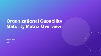 Organizational Capability Maturity Matrix Overview PPT Mockup AT