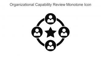 Organizational Capability Review Monotone Icon In Powerpoint Pptx Png And Editable Eps Format