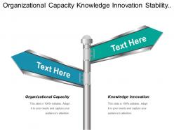 Organizational capacity knowledge innovation stability data domain enterprise data