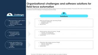 Organizational Challenges And Software Solutions For Field Force Automation