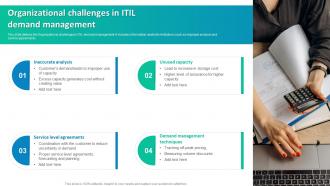 Organizational Challenges In ITIL Demand Management