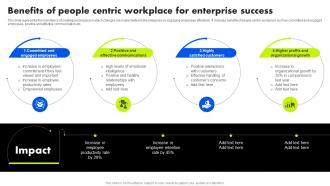 Organizational Change Management Benefits Of People Centric Workplace For Enterprise Success