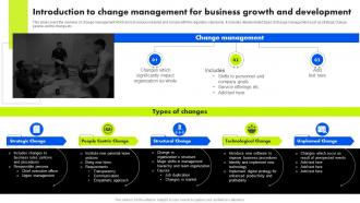 Organizational Change Management Introduction To Change Management For Business Growth