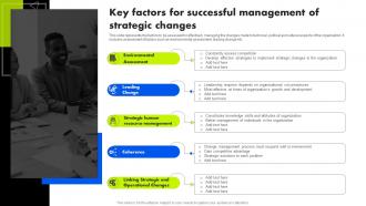 Organizational Change Management Key Factors For Successful Management Of Strategic Changes