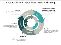Organizational change management planning ppt powerpoint presentation summary visual aids cpb