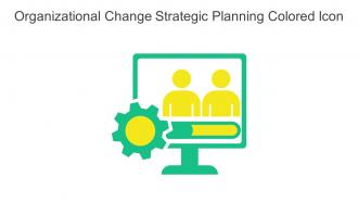 Organizational Change Strategic Planning Colored Icon In Powerpoint Pptx Png And Editable Eps Format