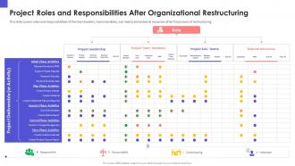 Organizational chart and business model restructuring project roles and responsibilities
