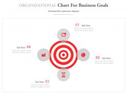 Organizational chart for business goals powerpoint slides