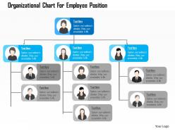 Organizational Chart For Employee Position Flat Powerpoint Design