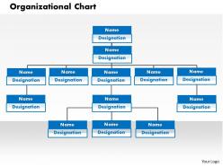 Organizational chart powerpoint presentation slide template