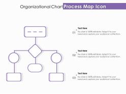 Organizational chart process map icon