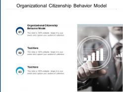Organizational citizenship behavior model ppt powerpoint presentation icon influencers cpb