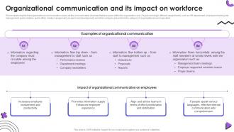 Organizational Communication And Its Impact On Workforce Event Communication