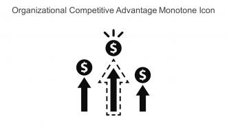 Organizational Competitive Advantage Monotone Icon In Powerpoint Pptx Png And Editable Eps Format