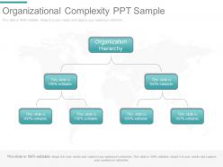 Organizational complexity ppt sample