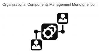 Organizational Components Management Monotone Icon In Powerpoint Pptx Png And Editable Eps Format