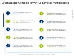 Organizational concepts for various sampling methodologies infographic template