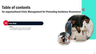 Organizational Crisis Management For Preventing Incidence Occurrence Powerpoint Presentation Slides Image Pre-designed