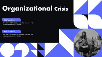 Organizational Crisis Ppt Information