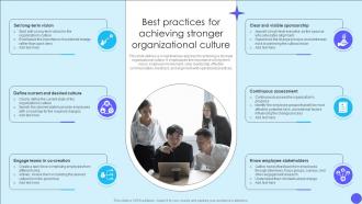 Organizational Culture And Change Best Practices For Achieving Stronger Organizational CM SS