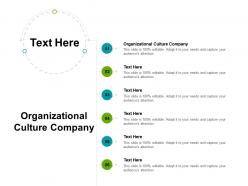 Organizational culture company ppt powerpoint presentation portfolio infographic template cpb