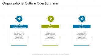 Organizational Culture Questionnaire In Powerpoint And Google Slides Cpb