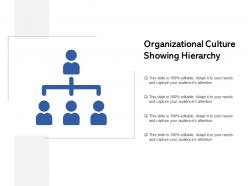 Organizational culture showing hierarchy