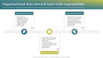 Organizational Data Steward Types With Responsibility