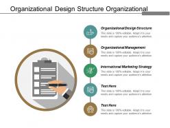Organizational design structure organizational management international marketing strategy cpb