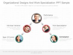Organizational designs and work specialization ppt sample