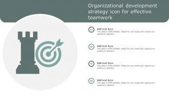 Organizational Development Strategy Icon For Effective Teamwork