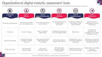Organizational Digital Maturity Assessment Tools