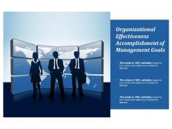 Organizational effectiveness accomplishment of  management goals