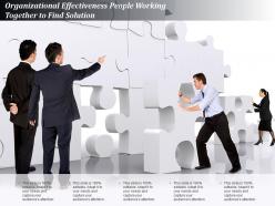 Organizational effectiveness people working together to find solution
