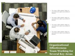 Organizational effectiveness team working for several key areas