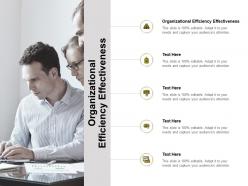 Organizational efficiency effectiveness ppt powerpoint presentation portfolio guide cpb
