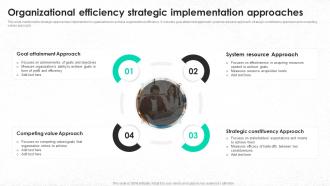 Organizational Efficiency Strategic Implementation Approaches