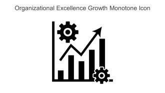 Organizational Excellence Growth Monotone Icon In Powerpoint Pptx Png And Editable Eps Format