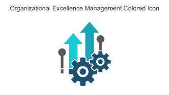 Organizational Excellence Management Colored Icon In Powerpoint Pptx Png And Editable Eps Format
