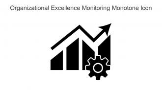 Organizational Excellence Monitoring Monotone Icon In Powerpoint Pptx Png And Editable Eps Format