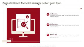 Organizational Financial Strategy Action Plan Icon